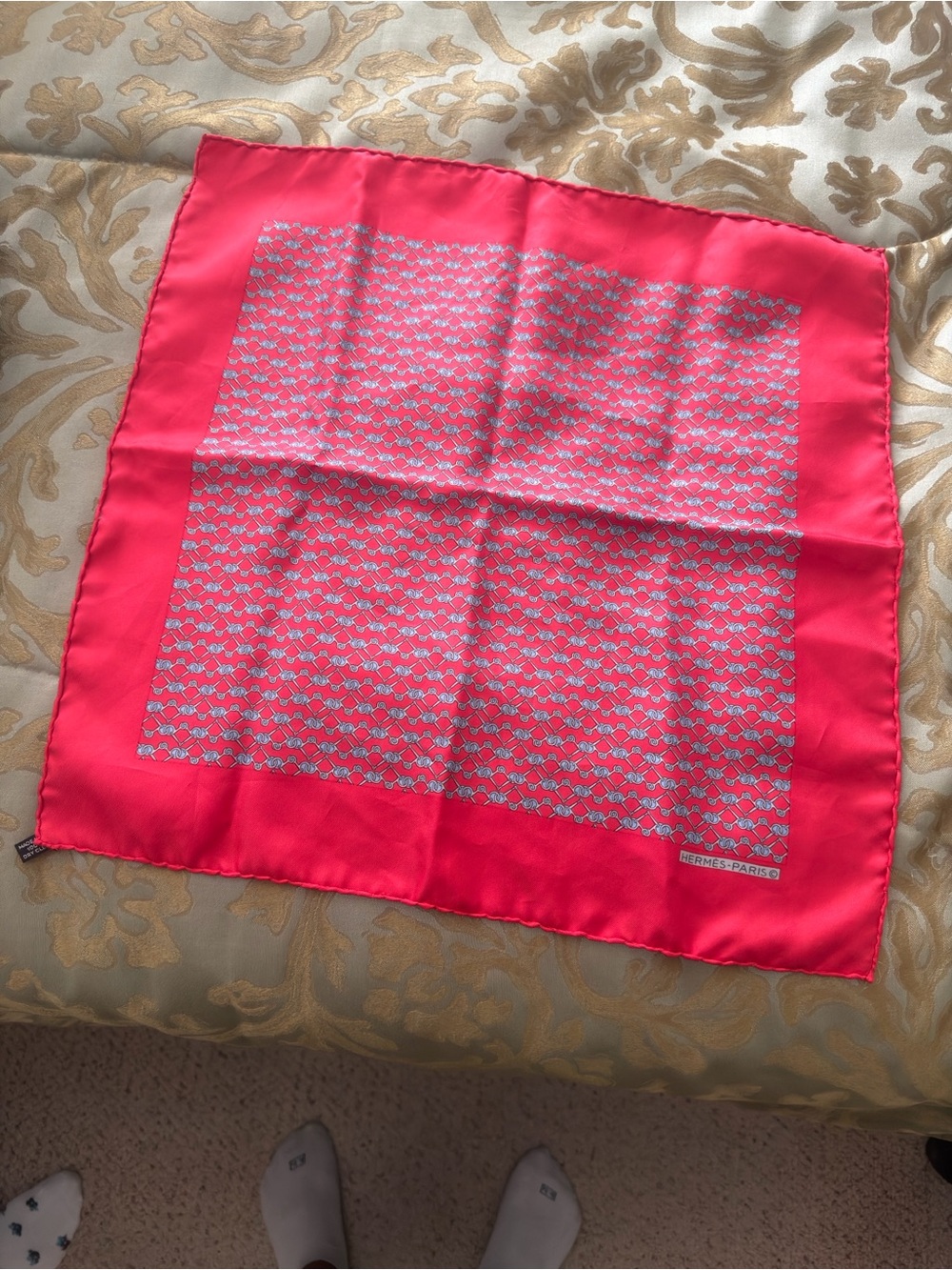 Hermes Silk Pocket Scarf